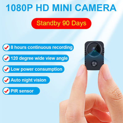HD 1080P 현명한 피르 센서 야간 시력 신체 카메라 작은 캠코더