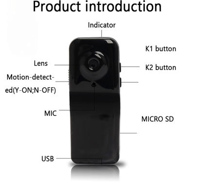 가지고 다닐 수 있는 960P 작은 DV HD 카메라 USB 지원 비디오 모션 검출