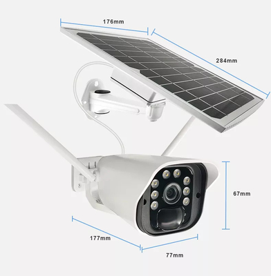 배터리 조종된 피르 와이파이 태양 동력이 공급된 CCTV 카메라 IP 야외 홈 시큐리티 카메라와 무선 HD 장기간
